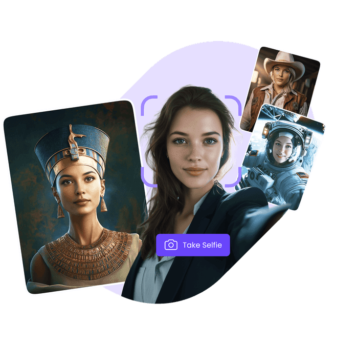 An attendee's AI avatar shared as a social post